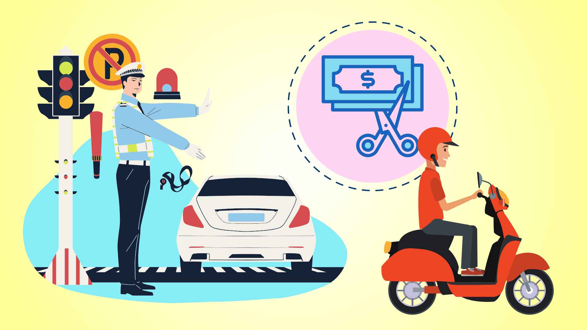 Whoever is forced to deduct a part of their salary when violating traffic laws.