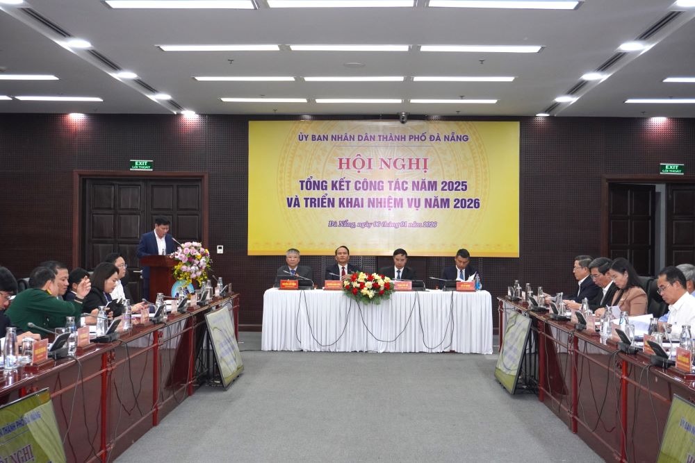 Hoi nghi ve tong ket cong tac nam 2025 va trien khai nhiem vu nam 2026 tai Da Nang. Anh: Tran Thi