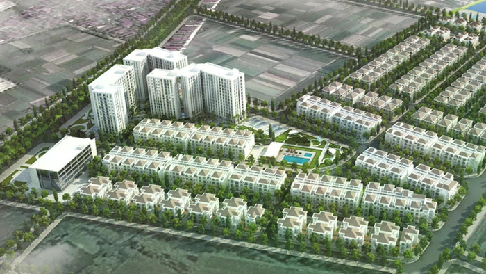 Perspective of social housing at CT land plot belonging to the Minh Duc housing area project, in Me Linh commune. Photo: Minh Duc Investment, Trade and Tourism Joint Stock Company