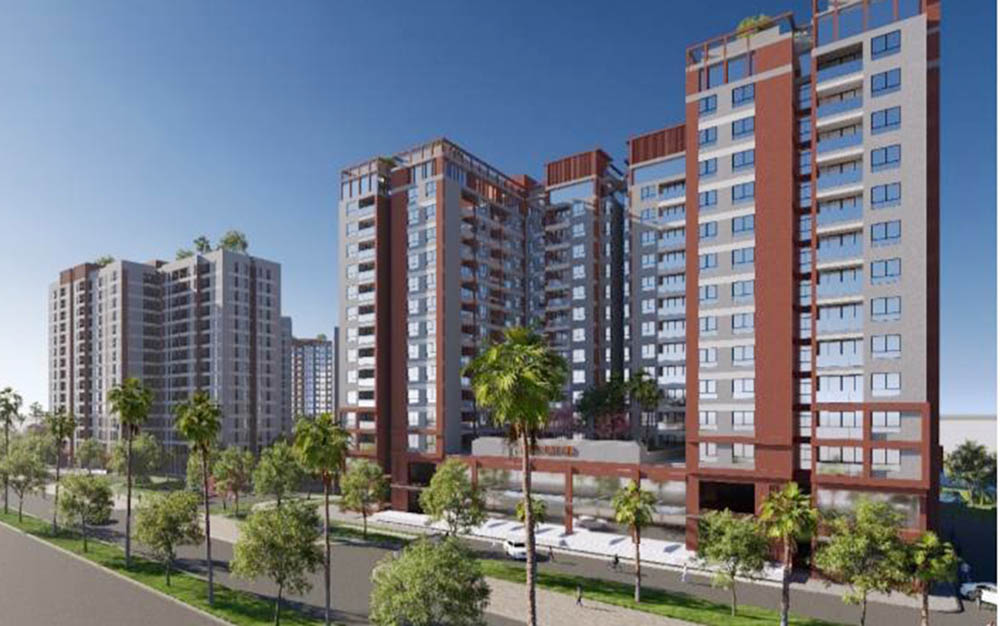 Perspective of the social housing project in Tran Phu ward that has just announced detailed planning. Photo: Tran Tuan.