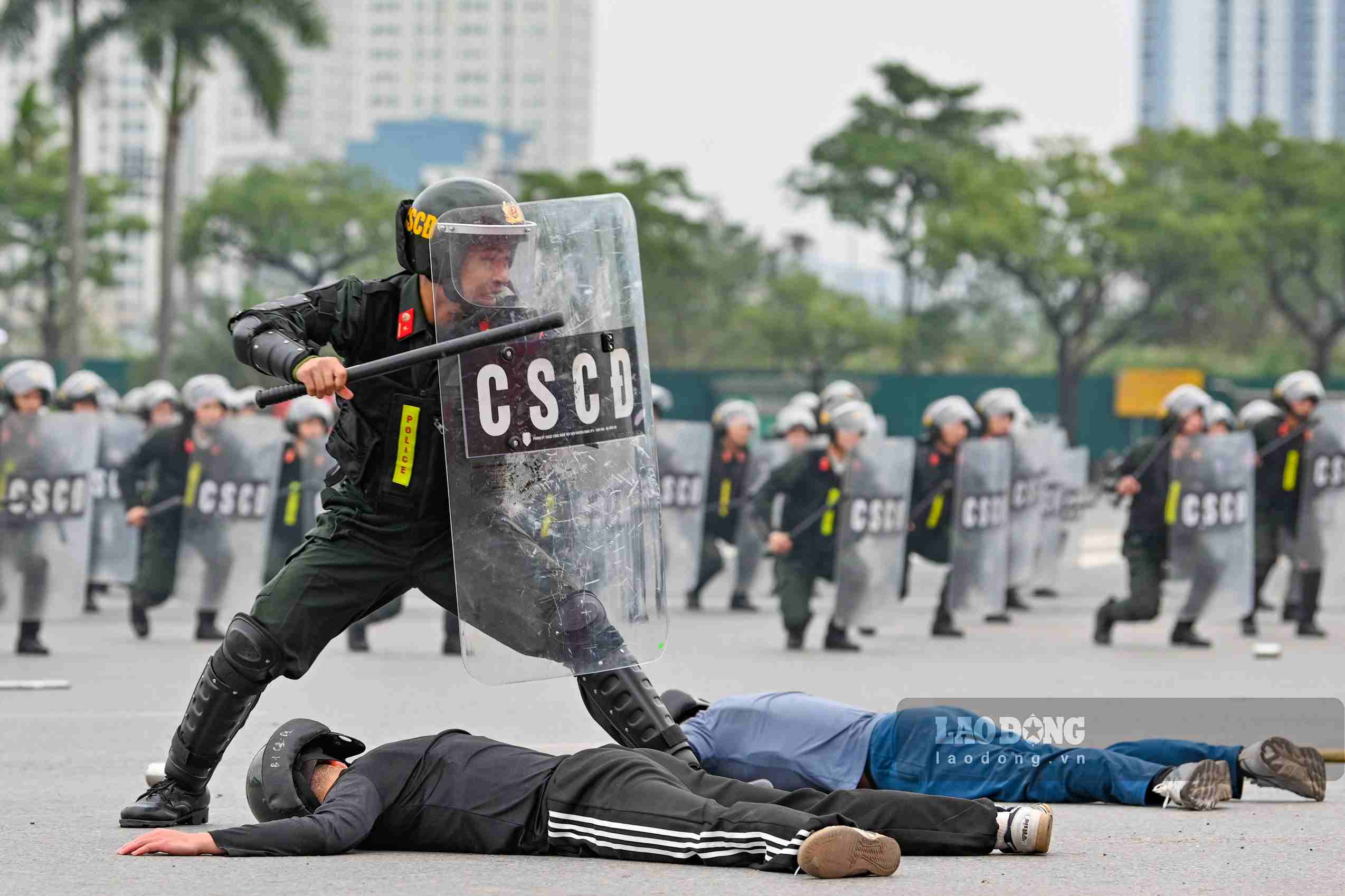 Elite forces in a state of readiness to participate in protecting the Party Congress