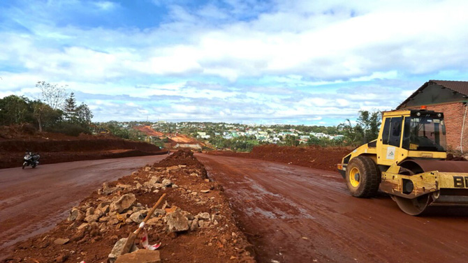 Tuyen duong hinh thanh se mo ra khong gian phat trien, tao dien mao moi cho do thi Pleiku. Anh: Thanh Tuan 