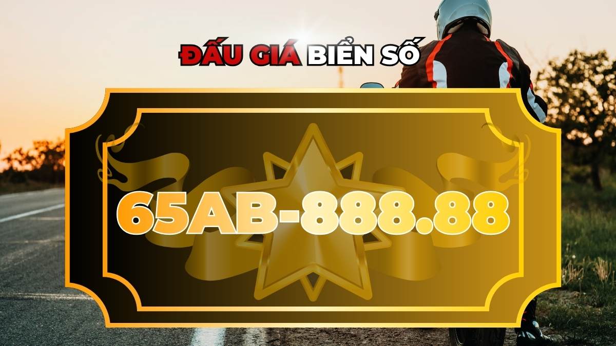 Five-digit 8 super beautiful license plate of Can Tho in the auction session on January 7