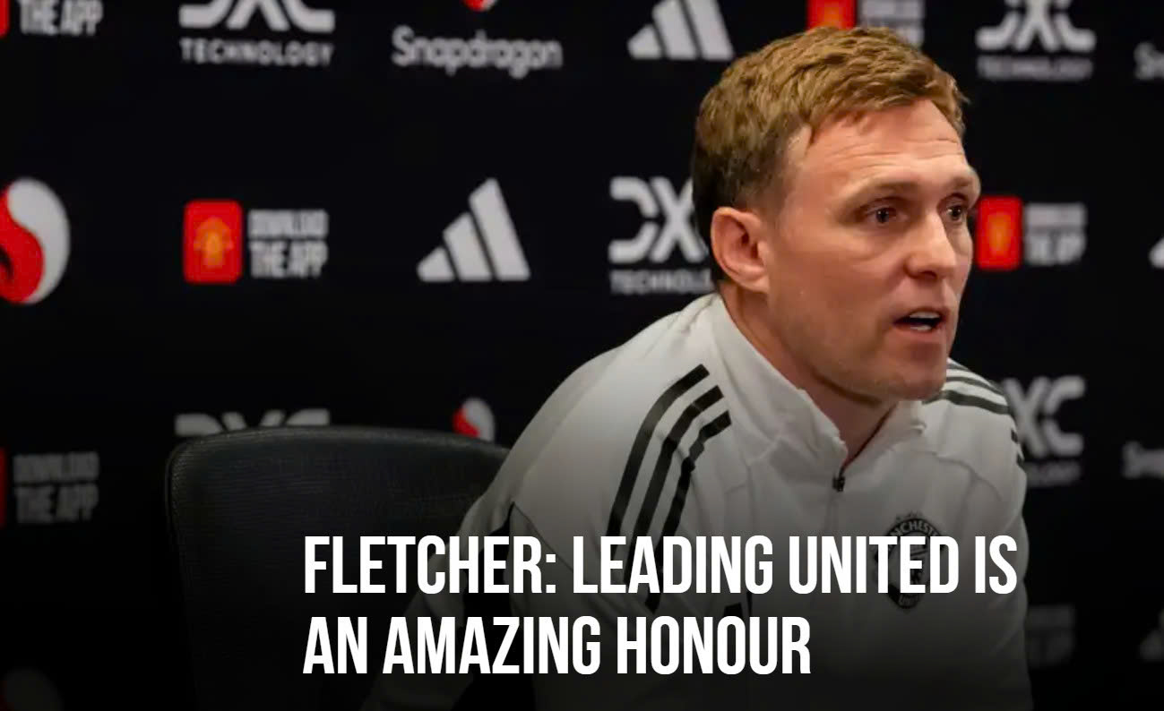 대런 플레처가 맨유 임시 감독 역할을 맡을 것입니다. 사진: 맨유 홈페이지