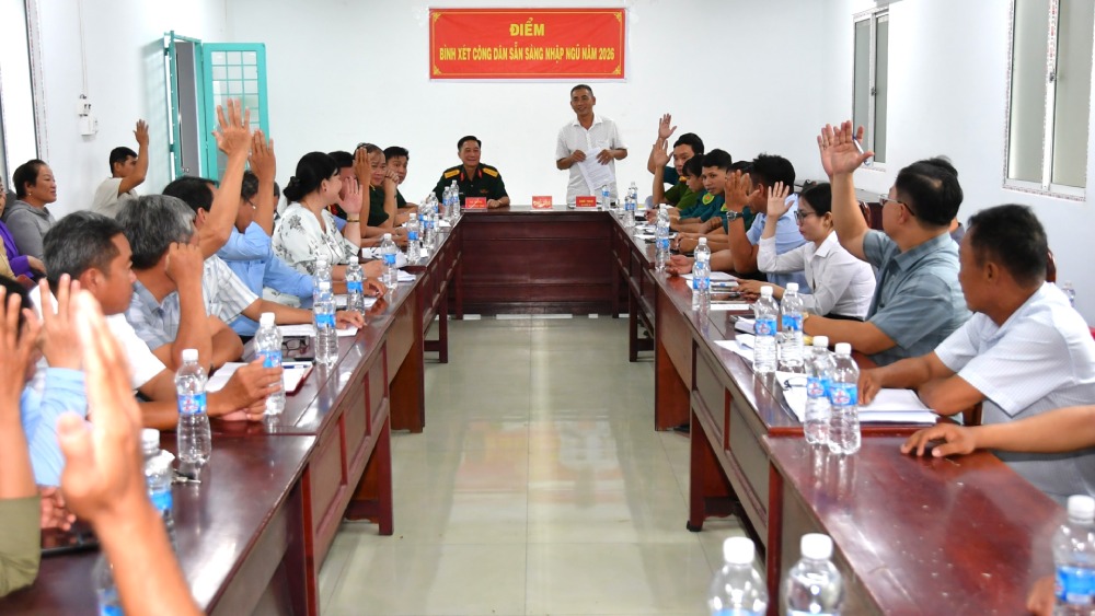 An Giang province is entering an important stage of the work of recruiting and calling citizens to enlist. Photo: Phuong Vu