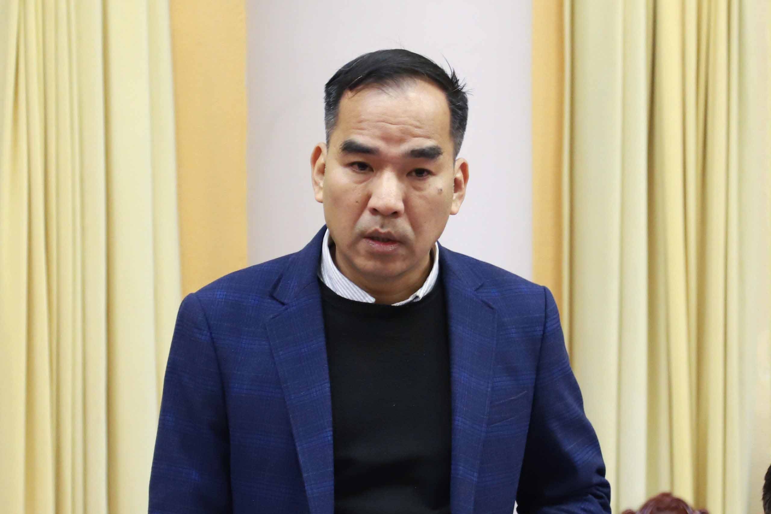 Vu pho Vu phap che Bo Giao duc va Dao tao Dao Hong Cuong. Anh: Anh Huy.