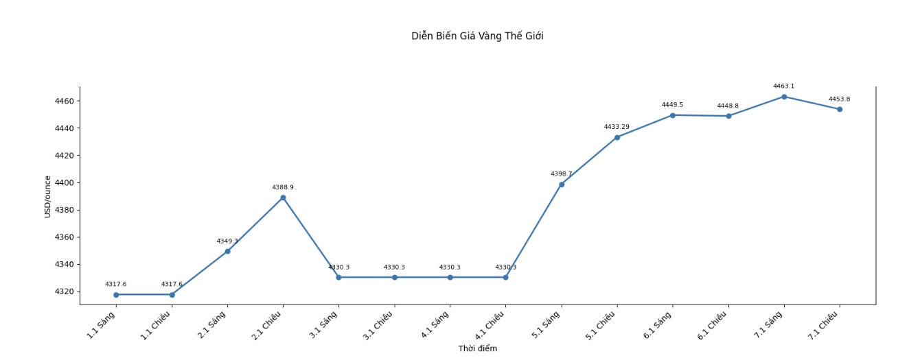 Gia vang, bac doi dien mot so rui ro ngan han tu hoat dong tai co cau danh muc