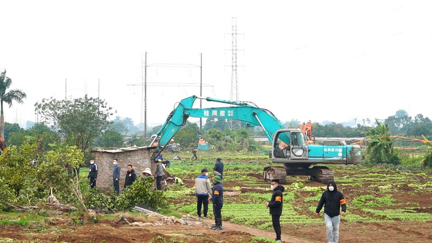 Thuong Cat ward deploys land coercion and recovery to ensure the progress of the Hanoi Bio-High-Tech Park Project. Photo: Thuong Cat Ward People's Committee