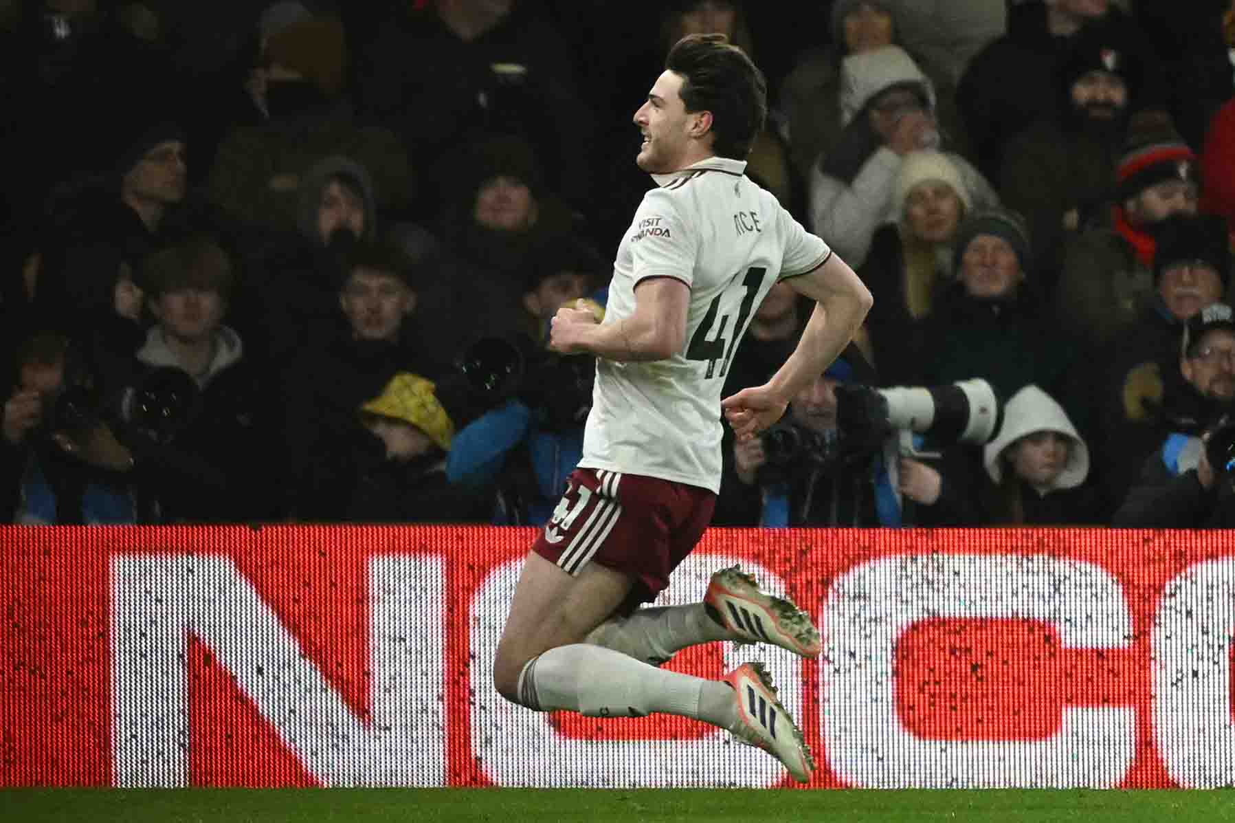 Declan Rice is an irreplaceable star of Arsenal. Photo: AFP