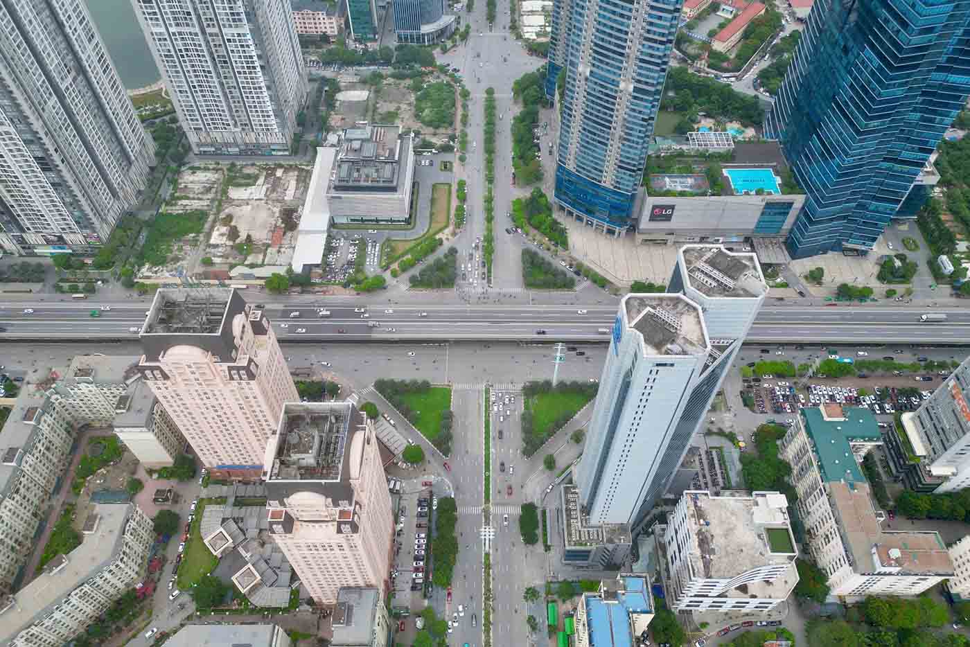 Hanoi will build a tunnel at the Me Tri - Duong Dinh Nghe - Ring Road 3 intersection. Photo: Song Huu