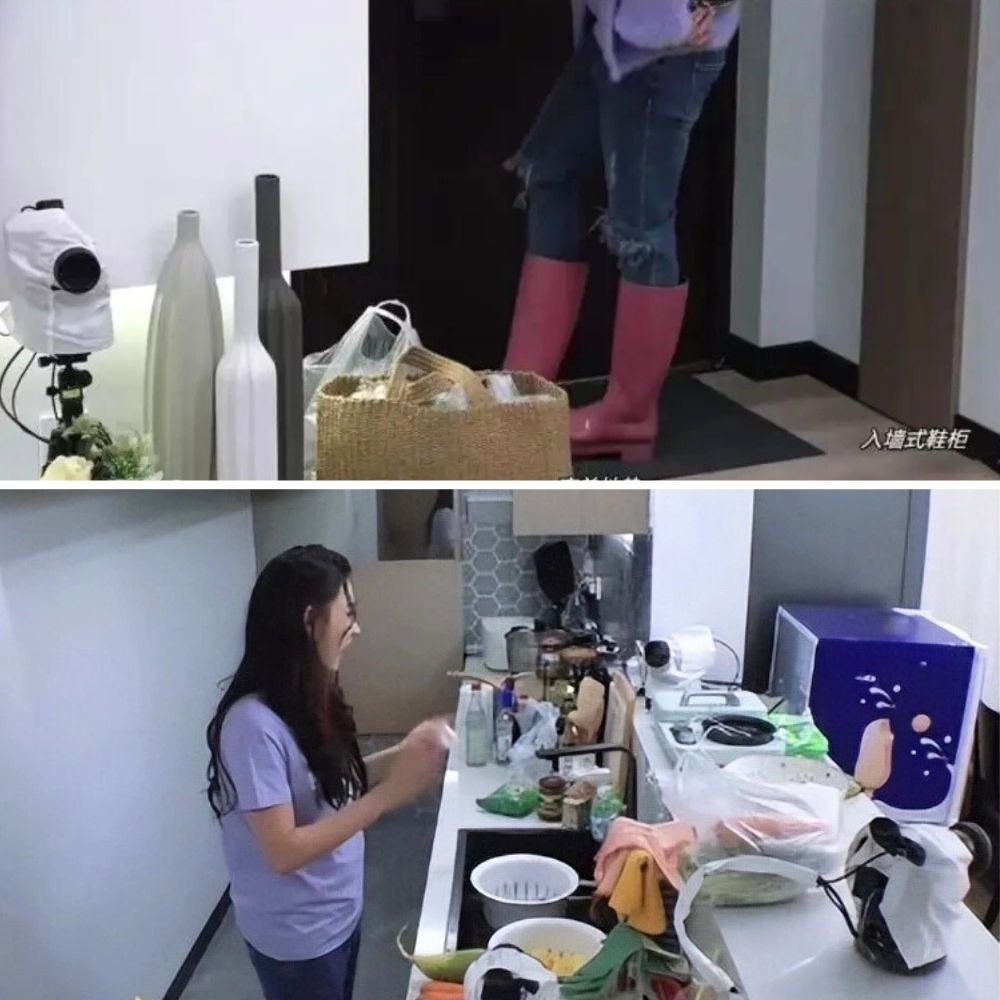 Khong gian trong can ho cua Truong Ba Chi va 3 con trai. Anh: cat tu video