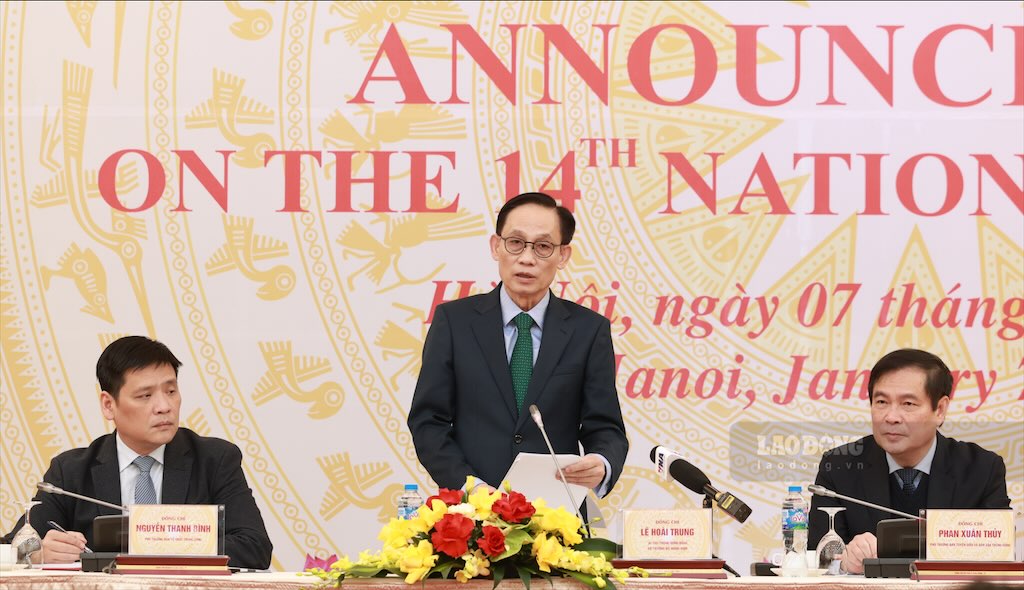 The program informs diplomatic missions and international organizations about the organization of the 14th Congress of the Communist Party of Vietnam taking place in the afternoon of January 7. Photo: Hai Nguyen