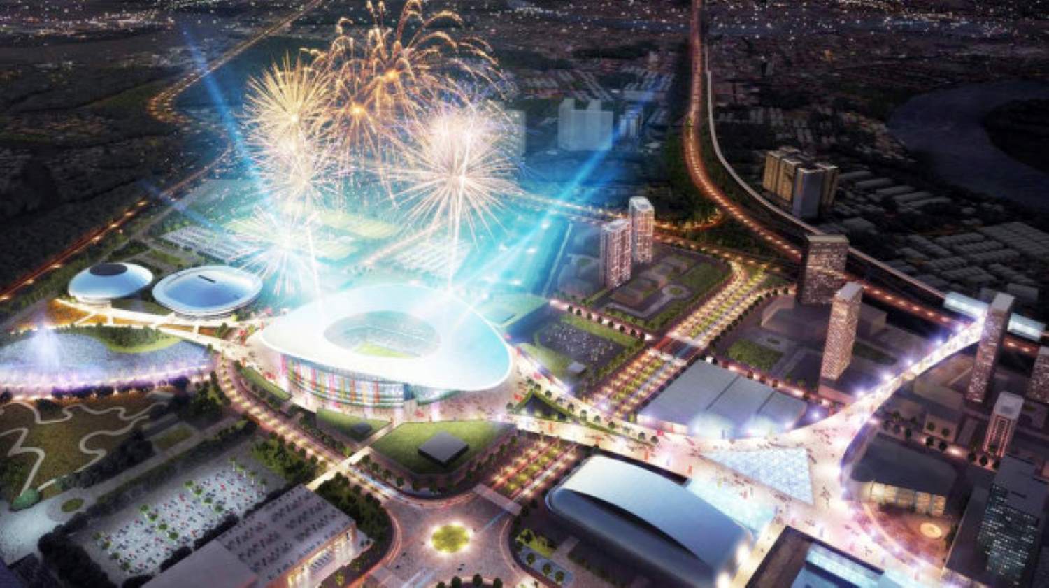 A perspective of Rach Chiec National Sports Complex. Photo: Ho Chi Minh City Department of Planning and Architecture