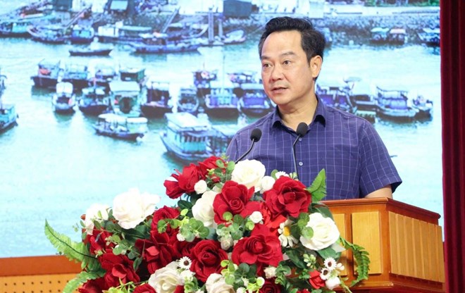 Ong Phan Thanh Nghi - Pho Giam doc So Nong nghiep va Moi truong tinh Quang Ninh. Anh: Cong thong tin dien tu tinh Quang Ninh