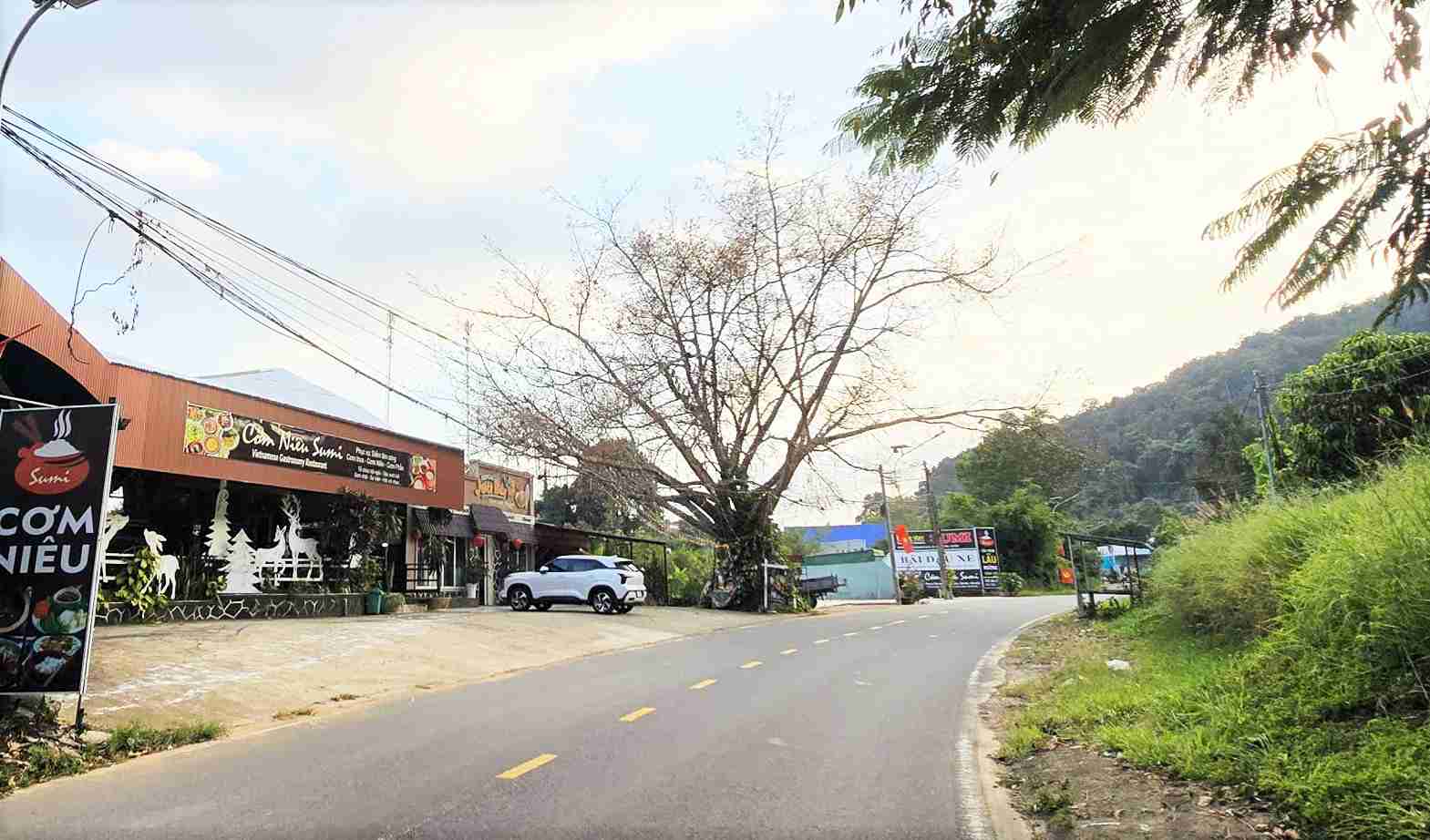 Quoc lo 55 dang la tuyen duong duy nhat noi Bao Loc - Phan Thiet, nhung duong nho hep va nhieu deo doc. Anh: Phuc Khanh 