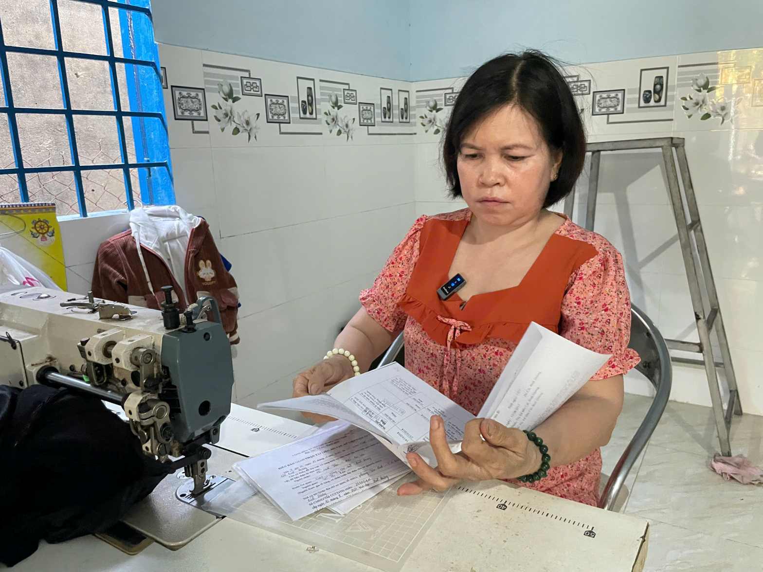 Gia dinh chi Kieu dang gap nhieu kho khan. Anh: Dinh Trong