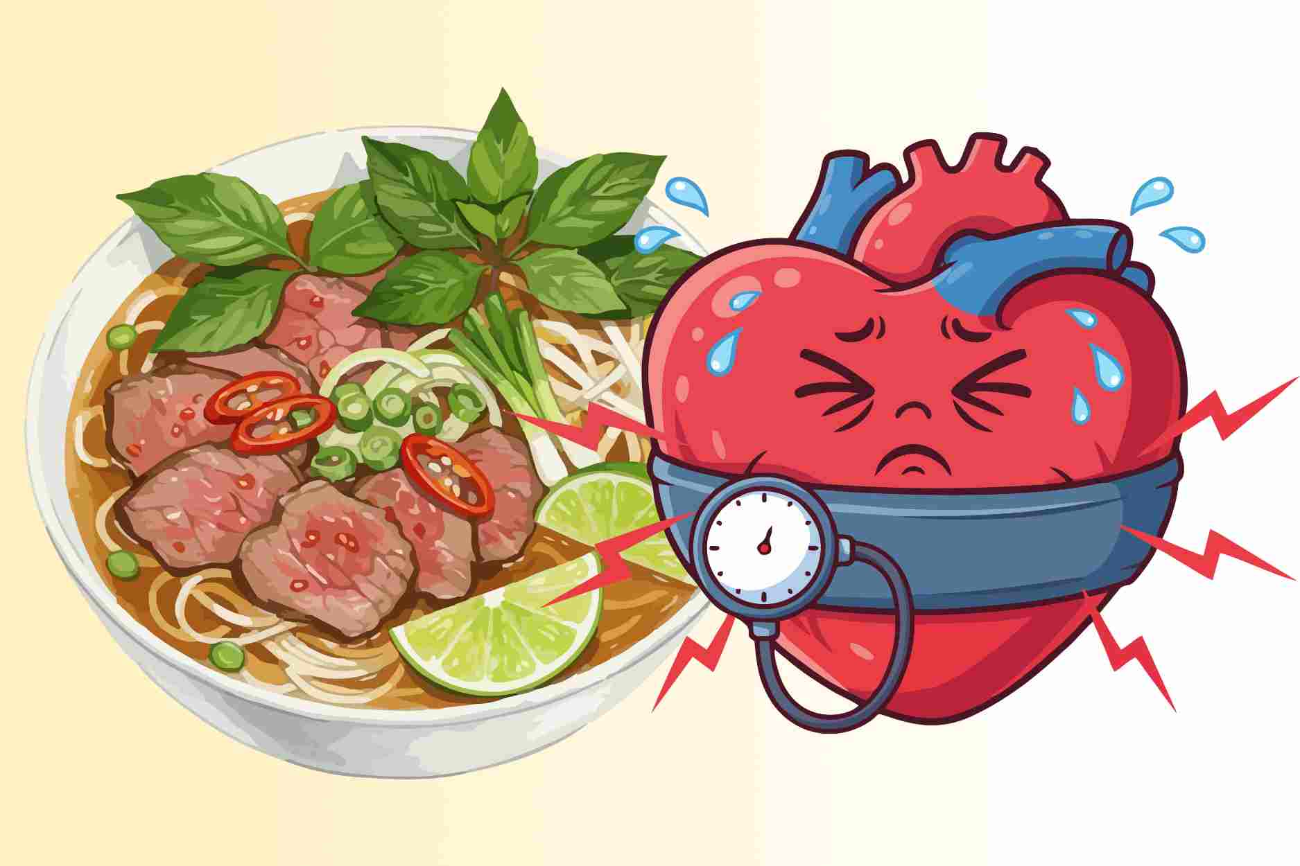 매일 아침 쌀국수를 먹으면 혈압에 무슨 일이 일어날까요