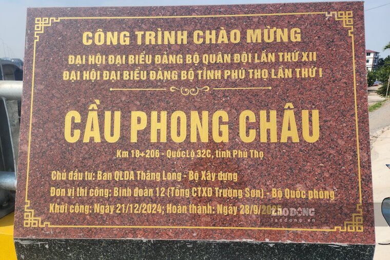 Cau Phong Chau duoc khanh thanh cach day hon 3 thang. Anh: To Cong.