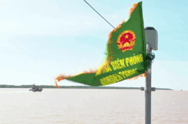 Can Tho City Border Guard patrols and monitors fishing boats at sea