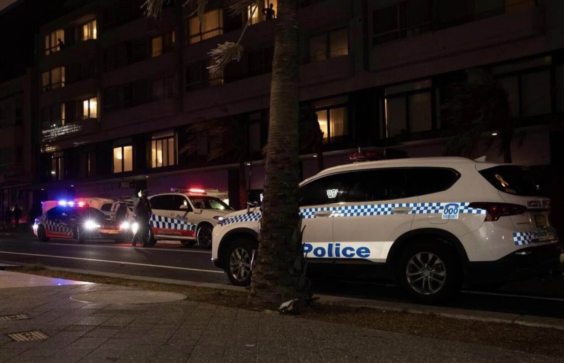 Australian police car investigating at the scene of the Bondi beach shooting. Photo: Xinhua