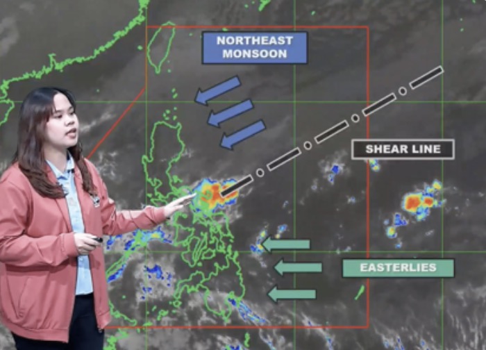 Before the new low pressure area formed, there were 3 weather systems affecting the Philippines. Photo: PAGASA