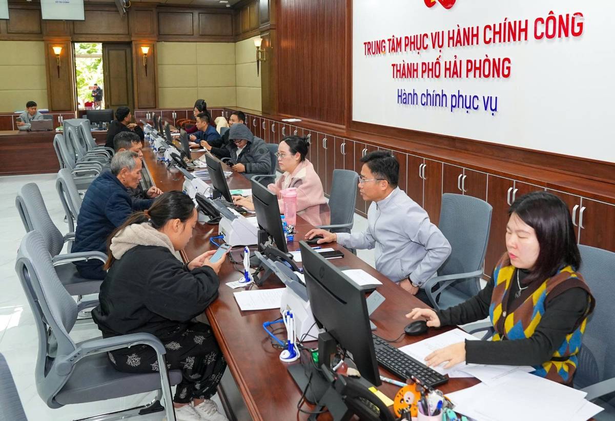 The Center for Public Administration of the city at the new address at No. 18 Hoang Dieu street has been basically completed and ready for operation. Photo: Hai Phong E-Portal