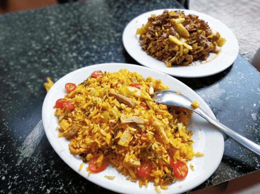 Make grilled rice with beef melon quickly and neatly with simple ingredients. Photo: Tuan Dat