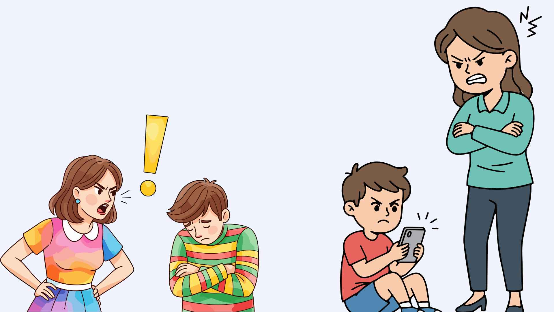 Tips to teach children not to scold. Graphic photo: Hoang Loc