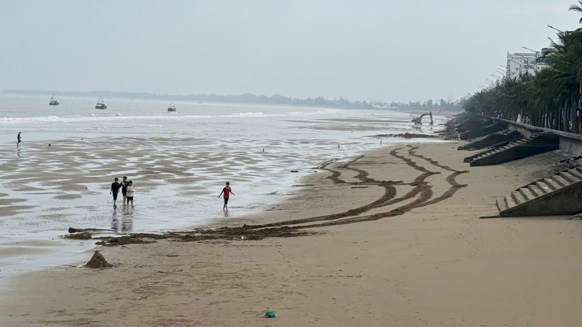 Nhung ban tay khong lo da duoc di doi khoi bai bien Hai Tien. Anh: Quach Du