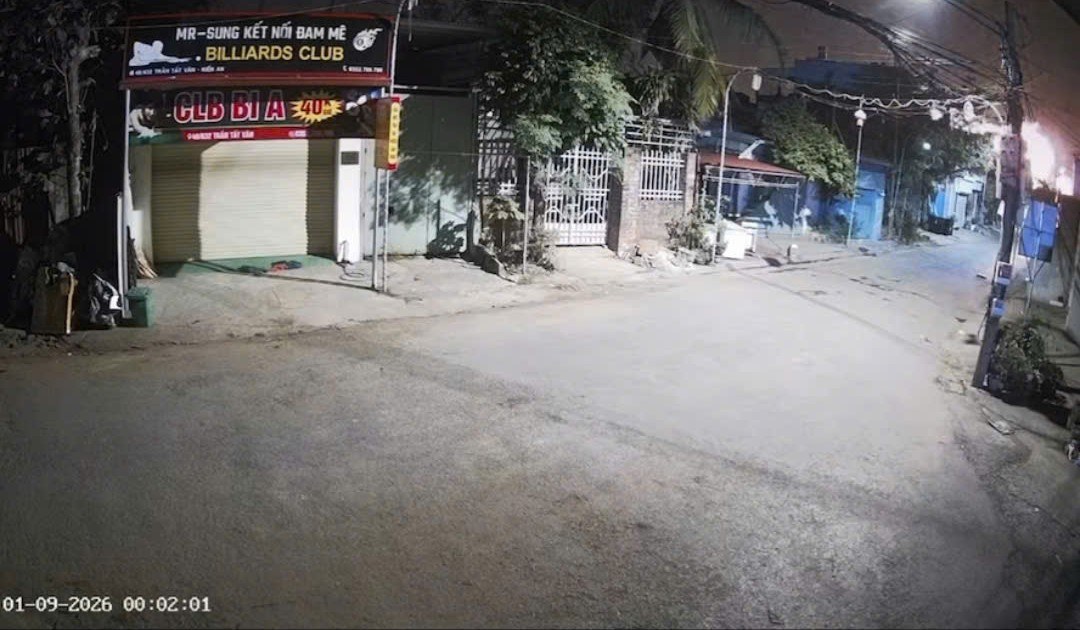 Area of alley 632 Tran Tat Van, Hai Phong where the fire occurred. Photo extracted from clip