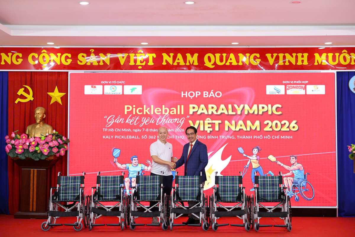 Giai Pickleball Paralympic Viet Nam nam 2026 mang den san choi day nhan van cho cac van dong vien. Anh: Cong Tuan