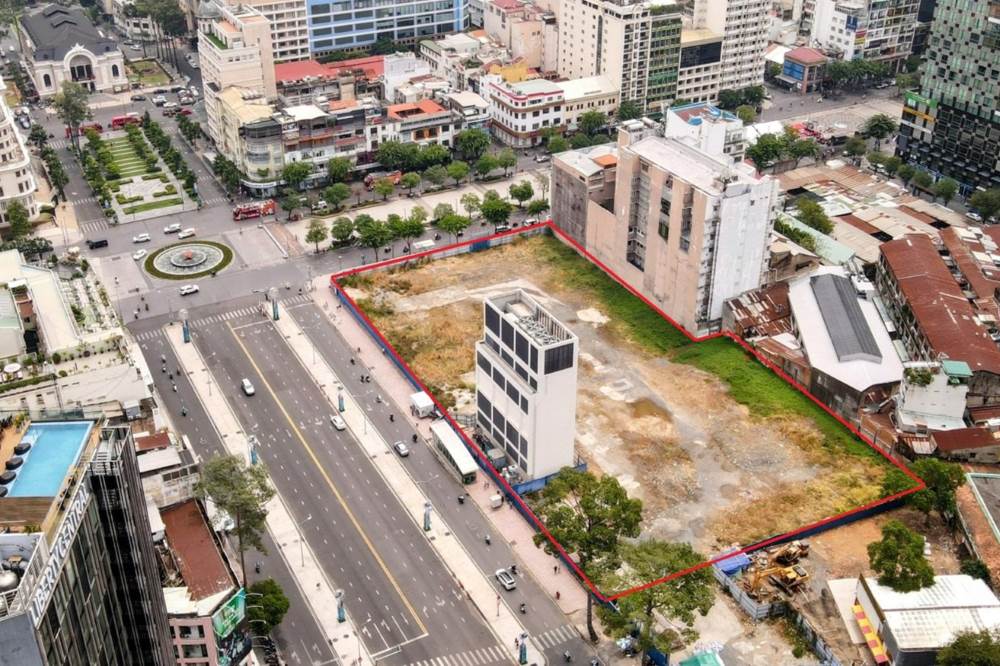 Khu dat so 135 Nguyen Hue, phuong Sai Gon (du an Thuong xa Tax).  Anh: Anh Tu