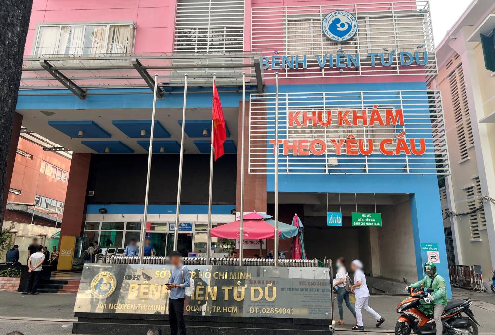 Ho Chi Minh City Department of Health requests Tu Du Hospital to rectify commercial advertising activities within the hospital premises. Photo: Ho Chi Minh City Department of Health provided