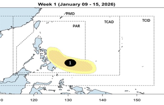 A new low pressure area is forecast to form near the East Sea and is likely to strengthen into a storm. Photo: PAGASA