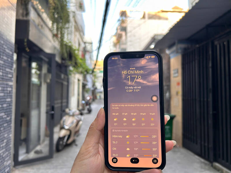 Nhiet do tai TPHCM giam sau. Anh: Ha May 