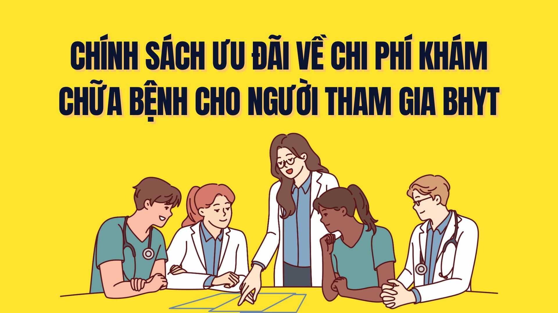 Preferential policies on medical examination and treatment costs for health insurance participants from 2026. Graphics: Tra My