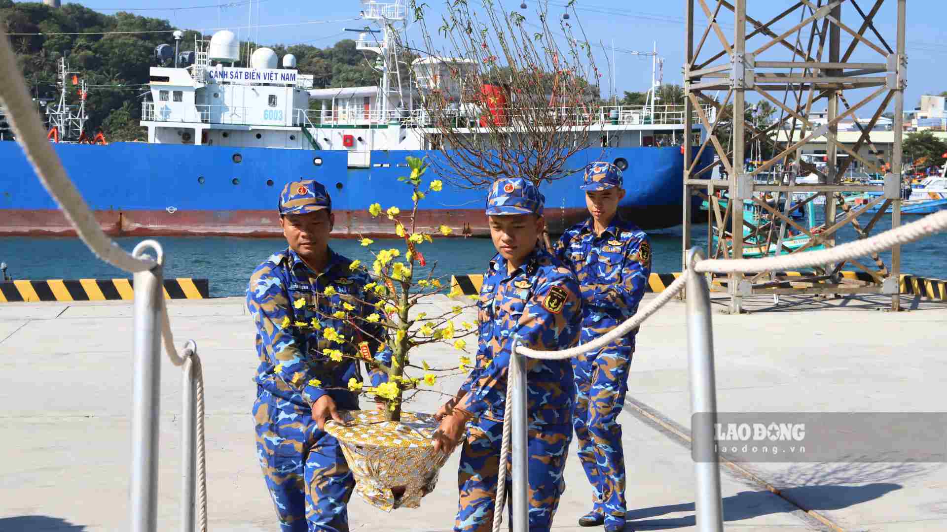 Canh dao, chau quat mang huong vi xuan den voi dao xa. Anh: Tuyet Lan