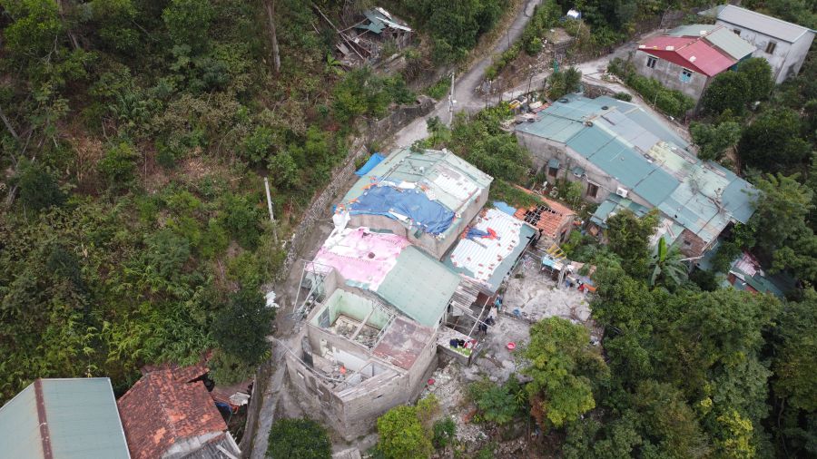 Landslide risk point group 2, Hong Hai 7a area, Ha Long ward, Quang Ninh province. Photo: Doan Hung