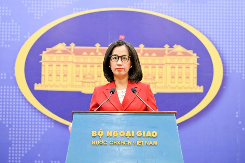 Spokesperson of the Vietnamese Ministry of Foreign Affairs Pham Thu Hang. Photo: Ministry of Foreign Affairs