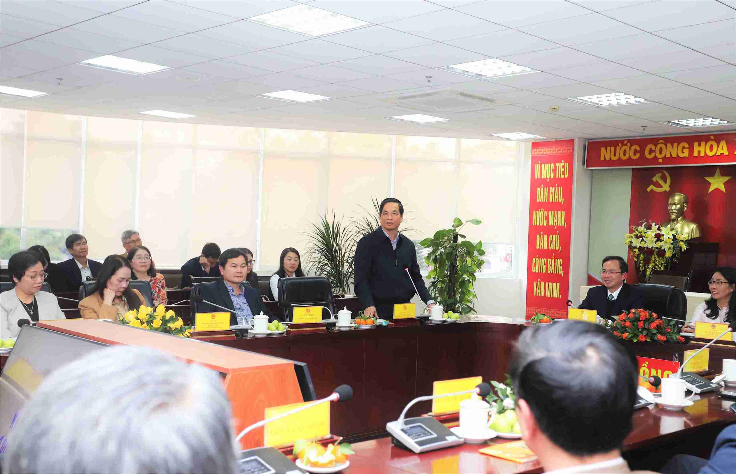 Vo Thanh Binh, Truong Ban Tuyen giao va Dan van Tinh uy Lam Dong phat bieu tai hoi nghi. Anh: Phuc Khanh