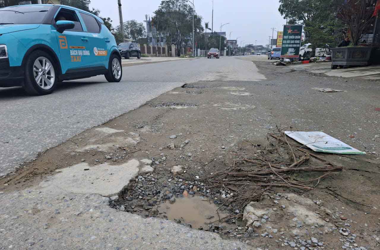 Doan duong truoc do nhieu o ga. Anh: Tran Tuan.