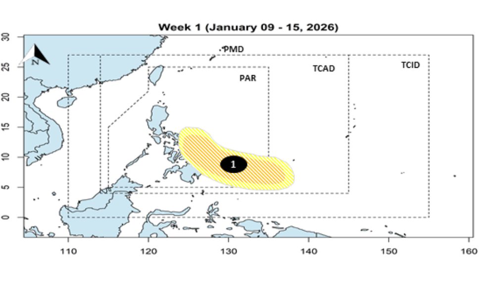 Ap thap moi hinh thanh gan Bien Dong trong tuan toi. Anh: PAGASA