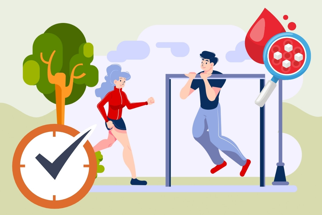 Cold weather exercise time frame to avoid heat shock for people with high blood sugar