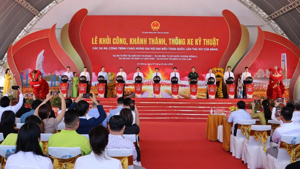 Khoi cong cac du an phuc vu APEC 2027 tai dac khu Phu Quoc vao ngay 19.12.2025 vua qua, trong do co du an ho nuoc Duong Dong 2. Anh: Ngoc Mai