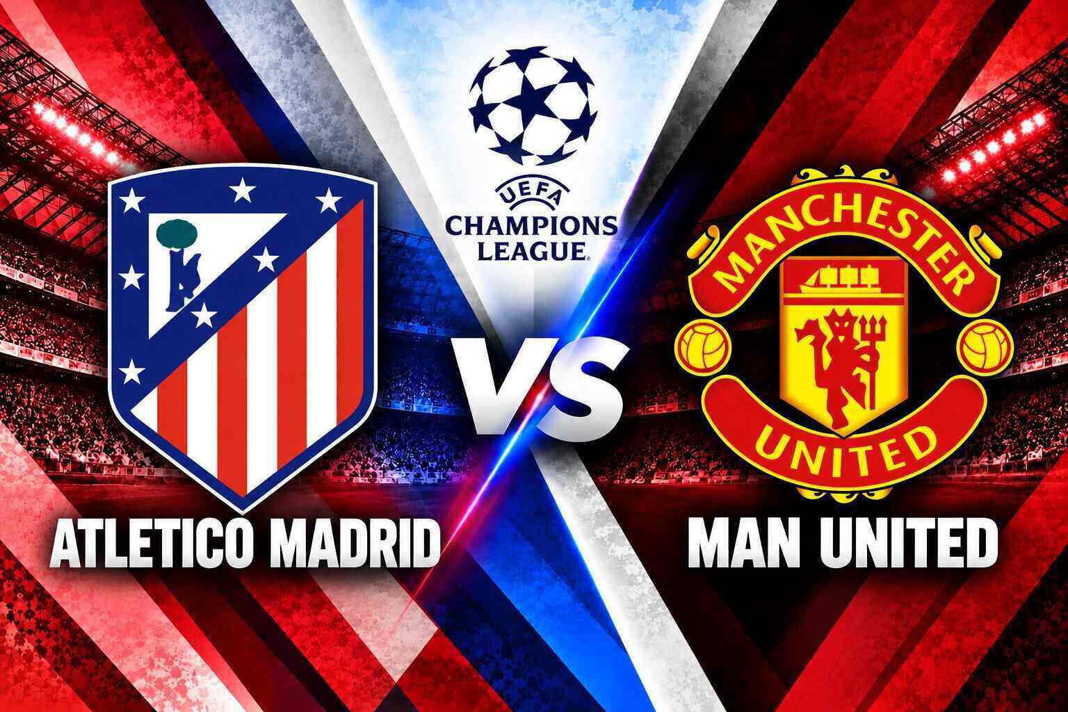 Prediction of Atletico Madrid vs Man United score in Champions League