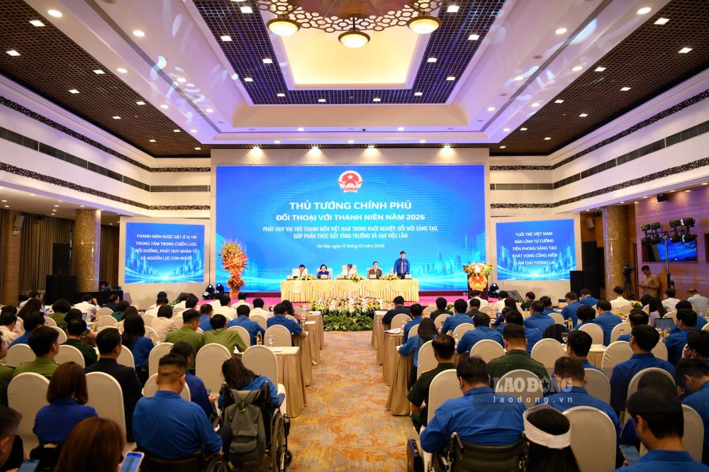 Chương trình Thủ tướng Chính phủ gặp mặt, đối thoại với thanh niên. Ảnh: Chinhphu.vn