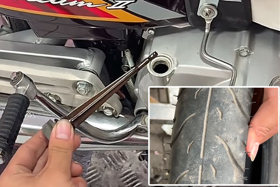 Items that need periodic inspection when maintaining motorbikes