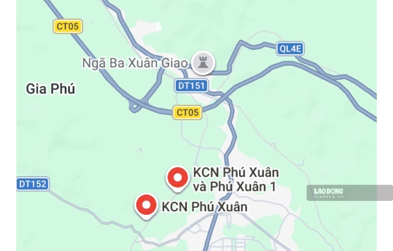 Hai khu công nghiệp Phú Xuân và Phú Xuân 1 đang được triển khai tại xã Gia Phú, tỉnh Lào Cai. Ảnh: Đinh Đại