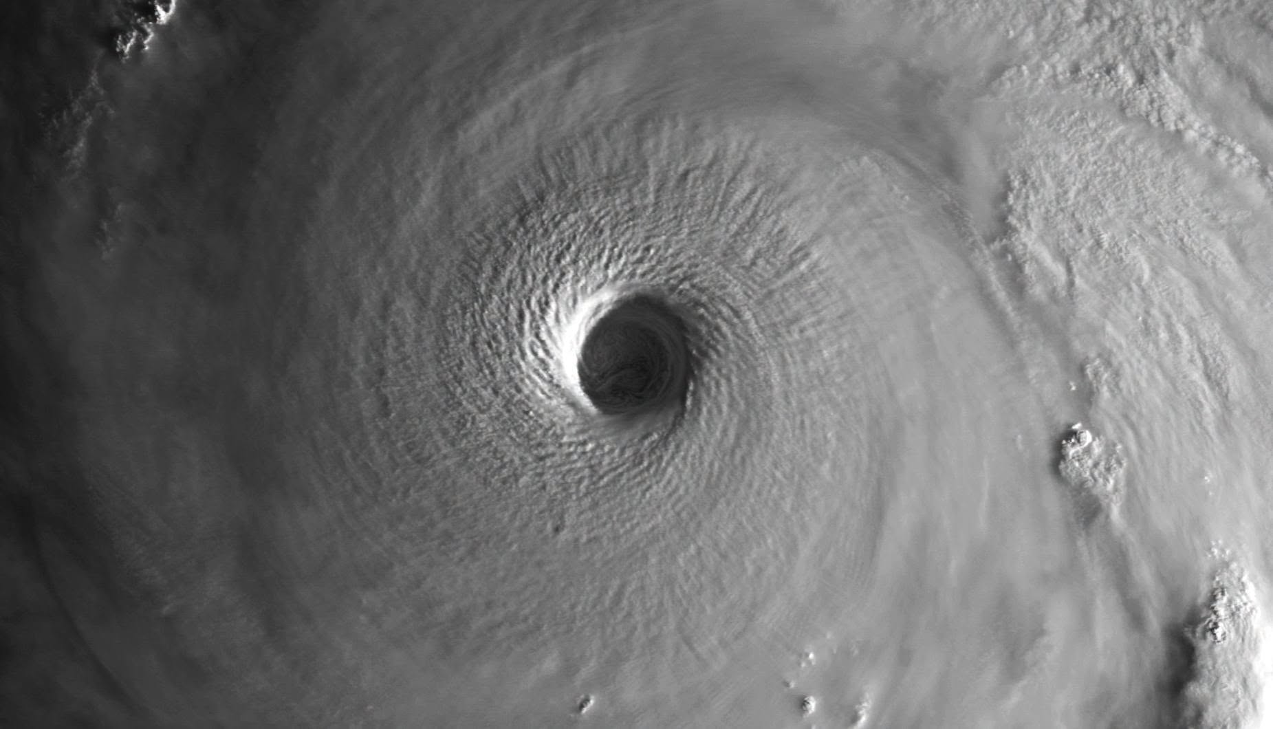 Mắt siêu bão Champi lúc 21h20 ngày 20.10.2026. Ảnh: Vệ tinh Himawari-9