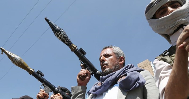 Fighter Led Display Houthi launches missile targeting Saudi Arabian command after news of ...